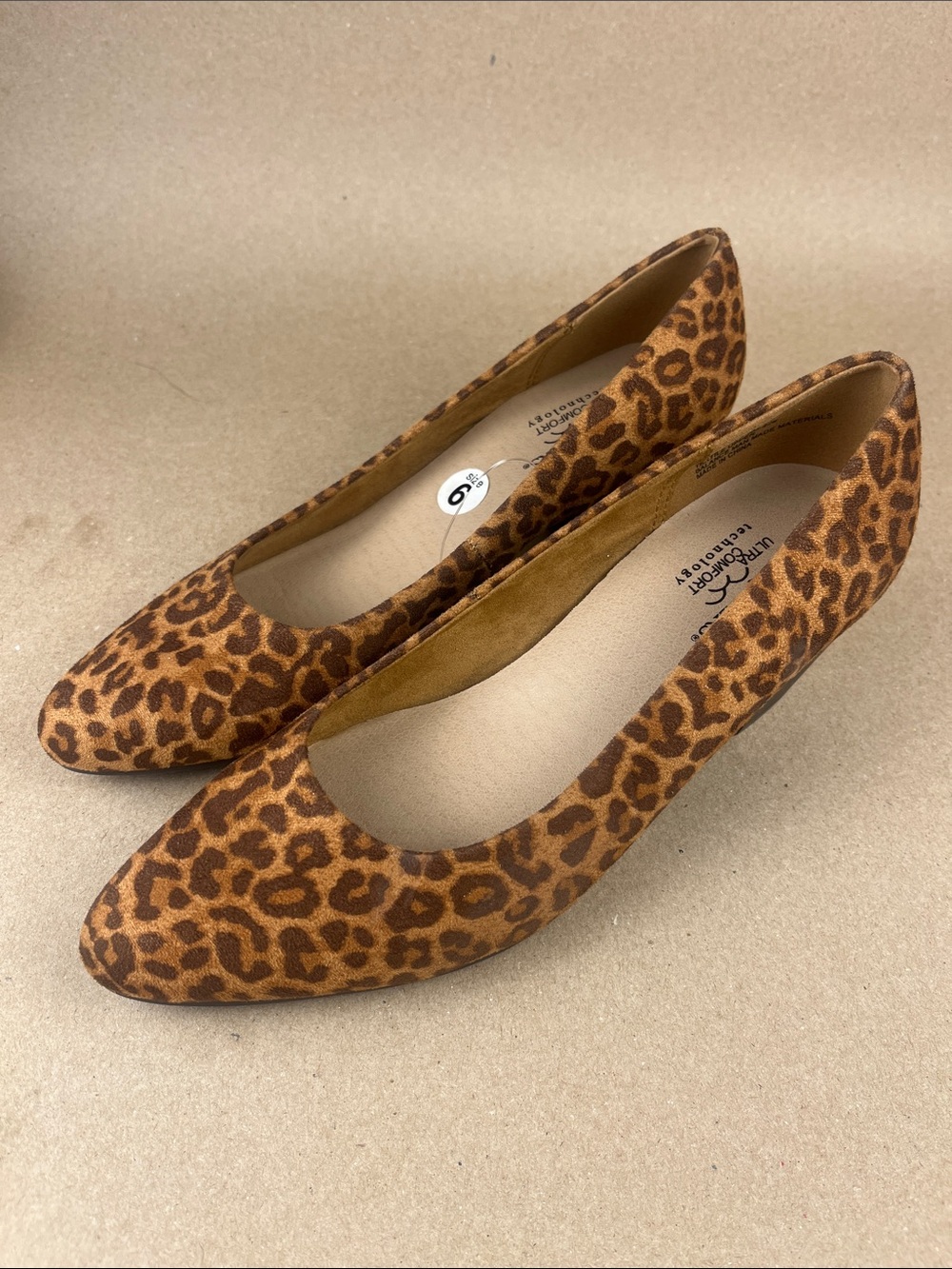 Kim Rogers Leopard Print Low Block Heel Pump Women’s 6 NWOT Animal Print